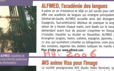 Mai 2006 – 1 an d’ALFMED