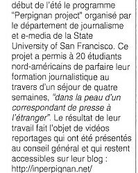 Août 2011 – Perpignan Project
