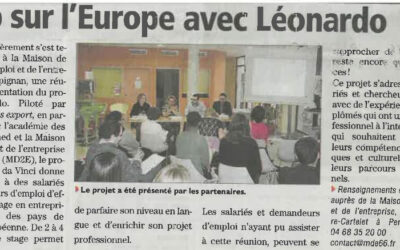 Avril 2014 – Cap sur l’Europe