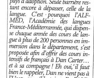 Juin 2009 – Dan Carter
